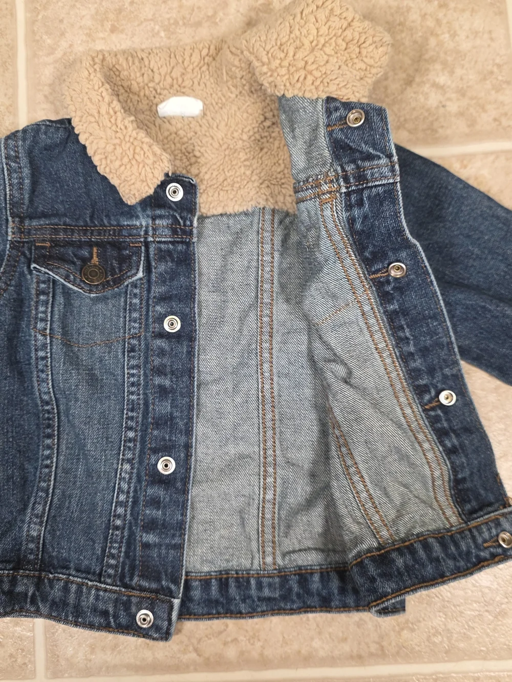 Wrangler Sherpa Collar Denim Jacket 2T